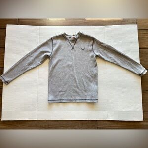 Puma boys knit long sleeve shirt